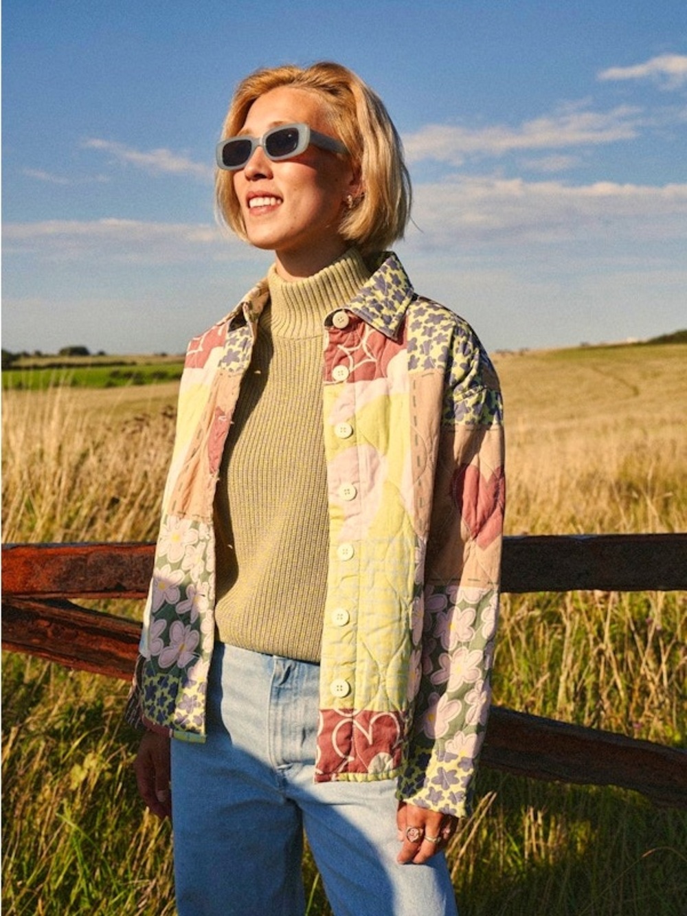 Lucy & Yak quilted patchwork jacket - Picture 5 of 5